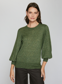 Puff 3/4 Sleeve Crew in Thicket by Autumn Cashmere RRS11535