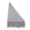 Fringed Mesh Triangle Scarf