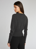 Cropped Crew W/ High Cuffs in Pepper