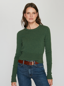 Cropped Crew W/ High Cuffs in Pickle