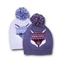 Peek-A-Boo Fair Isle Fox Beanie