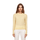 Cropped Crew W/ Reversed Seams in Buttercup