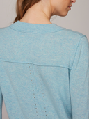 Cropped Crew W/ Reversed Seams in Pond