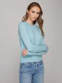 Cropped Crew W/ Reversed Seams in Pond