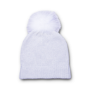 Cuffed Beanie W/ 2-Tone Fur Pom Pom