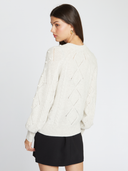 Fringed Cable Popcorn Crew in Mojave