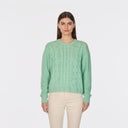 6 Ply Open Cable Crew in Fizzy Mint