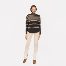 Load image into Gallery viewer, Striped Mock w/ Shirttail