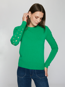 Crew W/ Open Cable Sleeves in Leprechaun