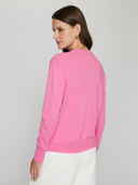 Snowscape W/ Skiers in Raspberry