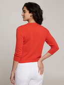 Baby Cardigan in Red Pepper