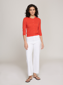 Baby Cardigan in Red Pepper