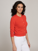 Baby Cardigan in Red Pepper