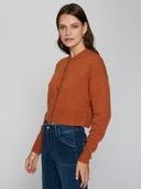 Cropped Cardigan in Spice