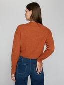 Cropped Cardigan in Spice
