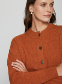 Cropped Cardigan in Spice