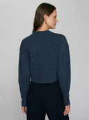 Cropped Cardigan in Bluewash