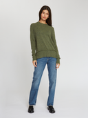 Fringe Crew W/ Side Slits in Marsh