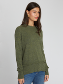 Fringe Crew W/ Side Slits in Marsh