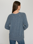 Relaxed Fit Raglan Crew W/ Rib Detail in Riverwash
