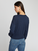 V-Neck W/ High Cuffs in Oxford