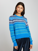 Fair Isle Crew in Blue