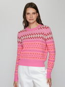 Fair Isle Crew in Pink