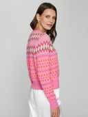 Fair Isle Crew in Pink