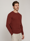 Basic Crew w/ Rib Bottom in Cognac