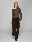 Mixed Cable Crew in Mulch | Autumn Cashmere | RCP14305