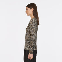 Load image into Gallery viewer, Leopard Print Distressed Sheer Crew