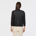 Collared Easy Crop in Black