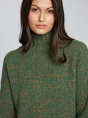 Cropped Chunky Mock w/ Space Dye in Pickle