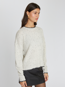 Tipped Crew in Domino/Black