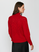 Pointelle Mock Neck in Blazer