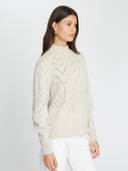 Pointelle Mock Neck in Mojave