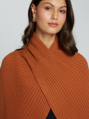 Hybrid Rib Cape in Cinnamon