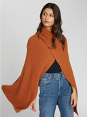 Hybrid Rib Cape in Cinnamon