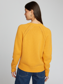 Relaxed Open Raglan Crew in Beehive