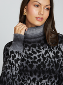 Leopard Space Dye Turtleneck in Nightfall | Autumn Cashmere | RMW13507