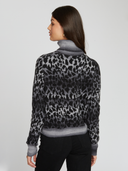 Leopard Space Dye Turtleneck in Nightfall Combo