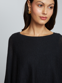 Layered Capelet Top in Black