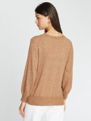 Puff 3/4 Sleeve Crew in Camel