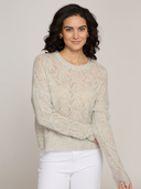 Allover Pointelle Crew in Mist