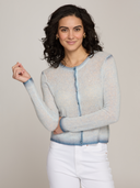 Smudge Tip Cardigan in Space