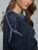 Inked Open GG Crew in Navy Blue Ridge