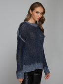 Inked Open GG Crew in Navy Blue Ridge