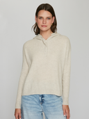 Boxy Shaker Fringe Hoodie W/ Snaps in Mojave