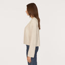 Rib Open Front Shrug in Mojave