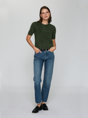 Cropped S/S Crew in Jungle